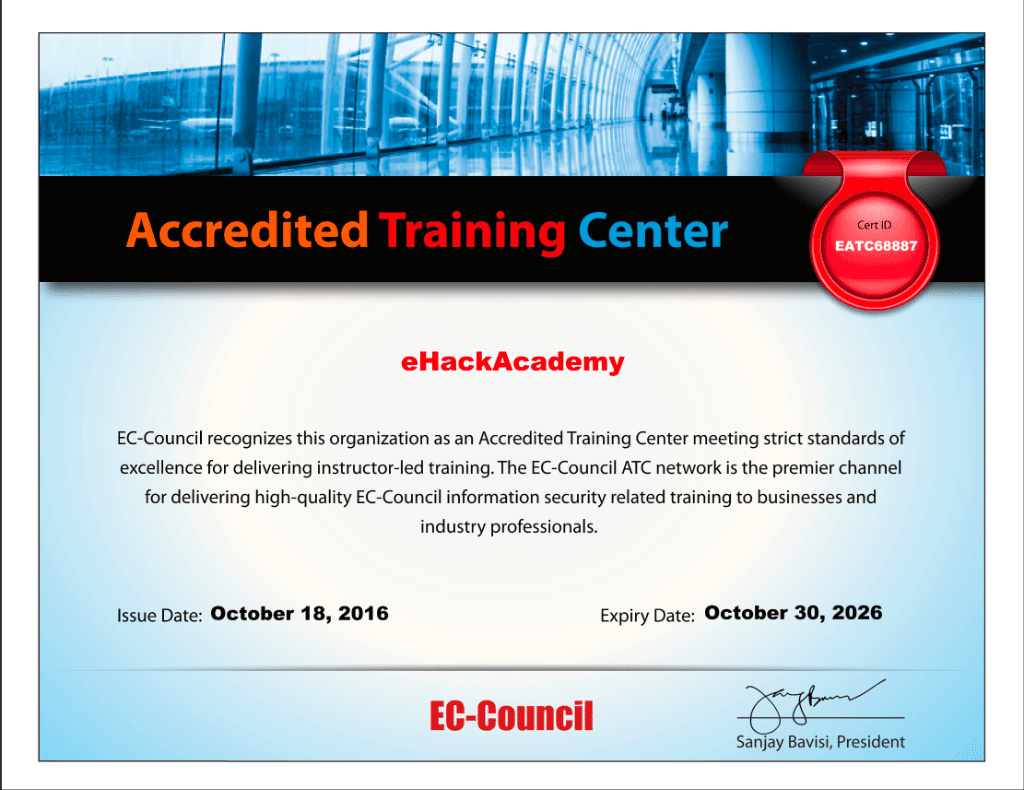 EC-Council Authorization Certificate